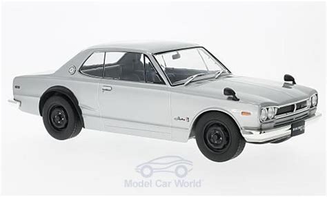 Miniature Nissan Skyline Triple Collection Gt R Kpgc Grise Rhd