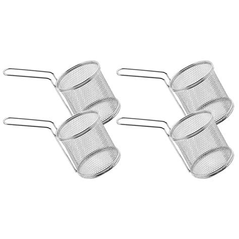 Koszyk na frytki ze stali nierdzewnej do smażenia potraw 4 szt