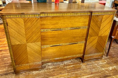 Art Deco Waterfall Buffet Or Sideboard Etsy