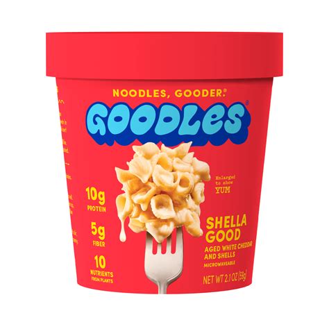 Goodles Mac & Cheese Shella Good Aged White Cheddar Microwaveable Cup