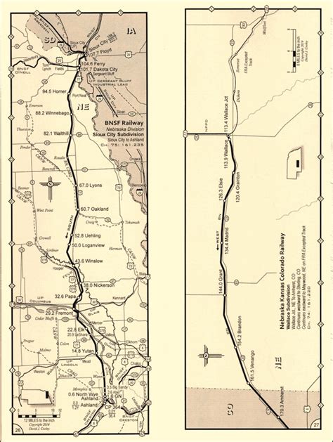 Nebraska Railroad Maps