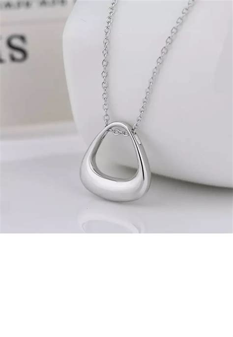 Buy Soeoes Sterling Silver Simple And Fashion Hollow Triangle