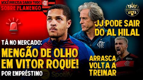 CRISE FANTASMA DE JJ ASSOMBRA TITE FLAMENGO DE OLHO EM VITOR ROQUE