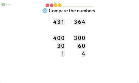 Comparison Of Whole Numbers Within 1000