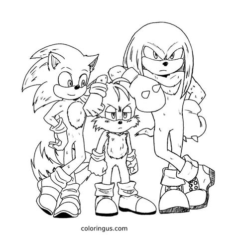 Knuckles Coloring Pages Free Printable Pdf