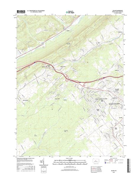 Mytopo Julian Pennsylvania Usgs Quad Topo Map