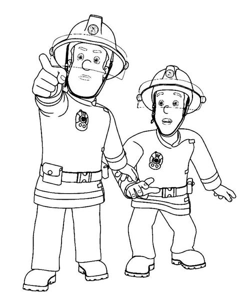 Sam fireman Coloring Pages | Firemen pictures, Fireman, Coloring pages