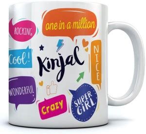 Ramposh Kinjal Name Printed Ceramic Coffee Ml Best Gift For