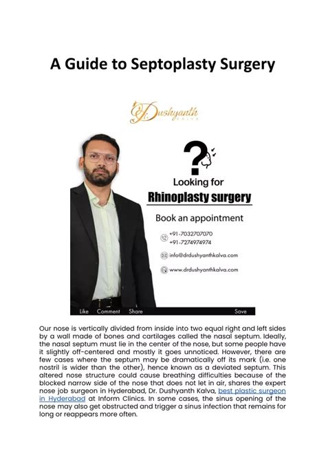 Ppt A Guide To Septoplasty Surgery Docx Powerpoint Presentation Free