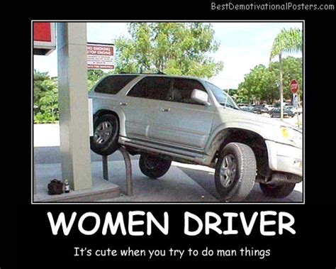 Women Driver Demotivational Poster