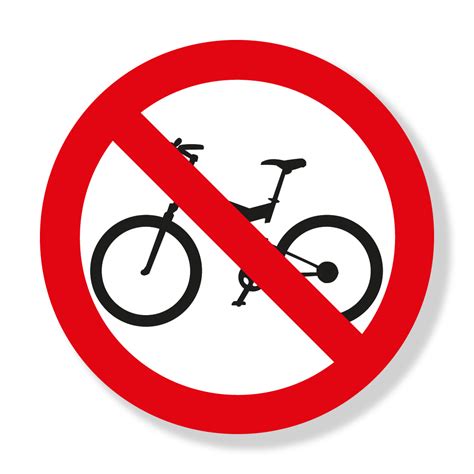 Circulaci N Prohibida De Bicicletas Sr Jop Avisos