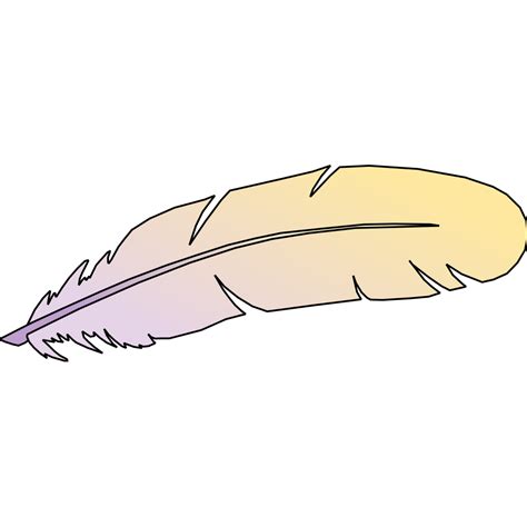 Cartoon Feather Clip Art