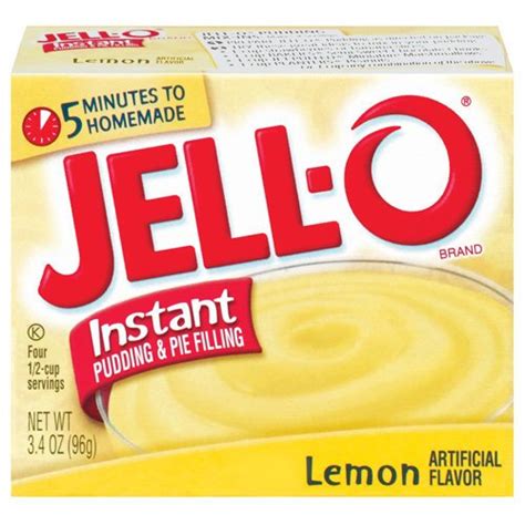 Jell O Jello Instant Lemon Pudding And Pie Filling 3 4 Oz