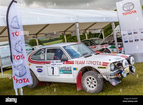 The Toyota Team Paddock Area At The 2014 Goodwood Festival Of Speed Sussex Uk 1971 Toyota