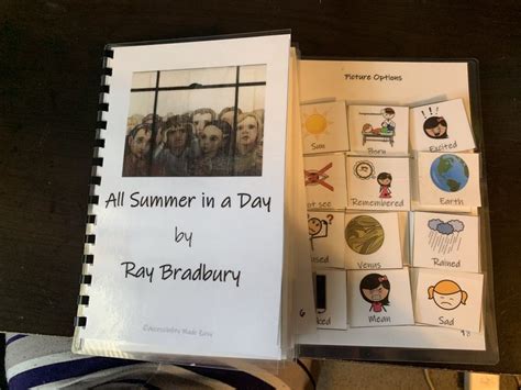 Adapted Short Story For Special Ed All Summer In A Day By Ray