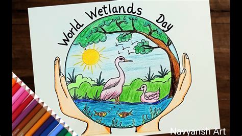 World Wetlands Day Poster Drawing How To Draw World Wetlands Day Poster