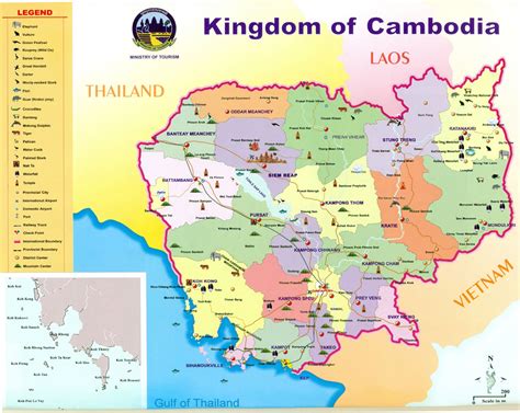 Kingdom of Cambodia - Ministry of Tourism Map - Kingdom of Cambodia • mappery