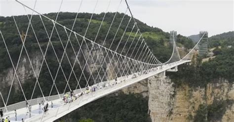 China Opens Longest Glass Bottom Bridge In World Video