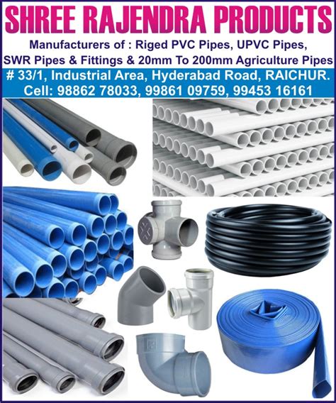 Pvc Pipes Manufacturers In The Telit Yellow Pages In Raichur