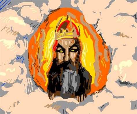 God from Monty Python and the Holy Grail - Drawception