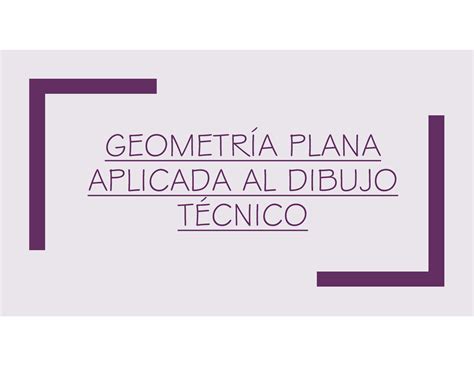 Geometr A Plana Aplicada Al Dibujo T Cnico Geometr A Plana Aplicada