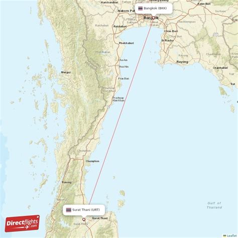 Direct Flights From Surat Thani To Bangkok Urt To Bkk Non Stop