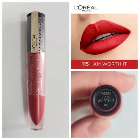 Labial Indeleble Mate Loreal Rouge I Am Worth It 115 MercadoLibre