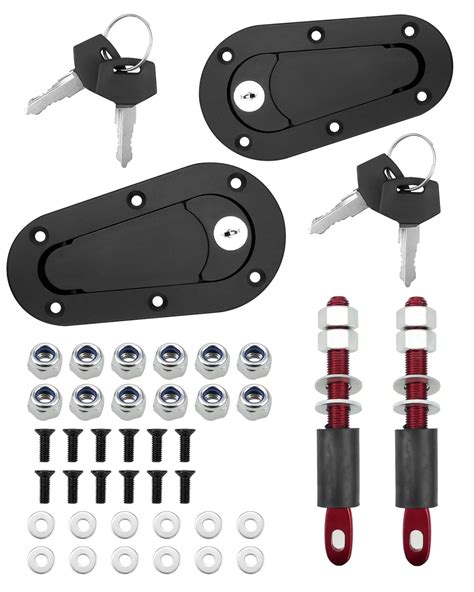 Amazon Emiho Flush Hood Latch And Pin Kit Universal Car Engine