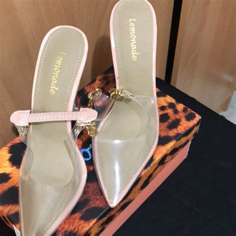 Lemonade Shoes Lemonade Nude And Clear Stilettos Poshmark