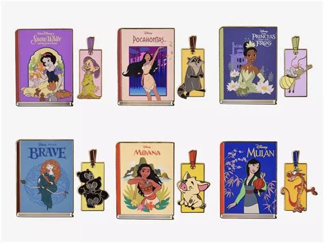 Disney Princess Book And Bookmark Series 2 Blind Box Pin Set At Boxlunch