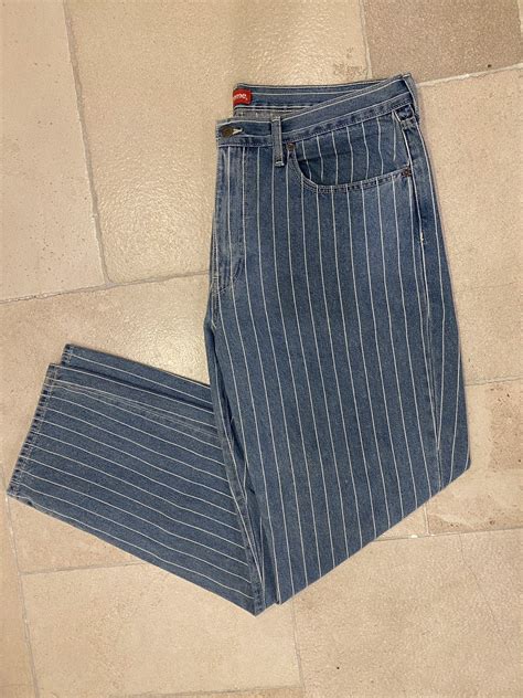 Supreme Supreme X Levis Striped Jeans Grailed