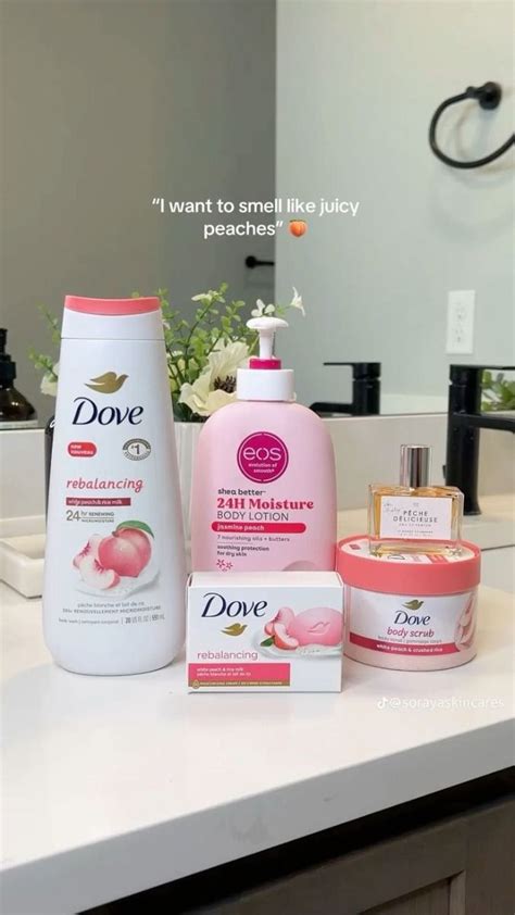 Dove Body Wash Rebalancing White Peach And Rice Milk 4 Count For Renewed