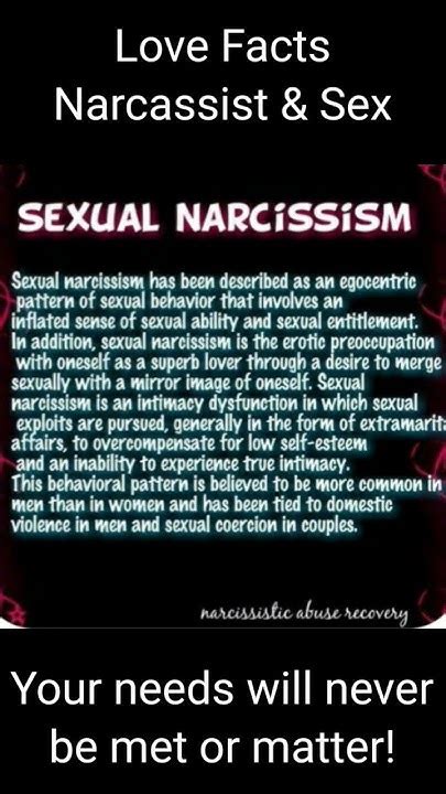 Love Facts Sex With A Narcissist Shorts Narcissist Love Facts