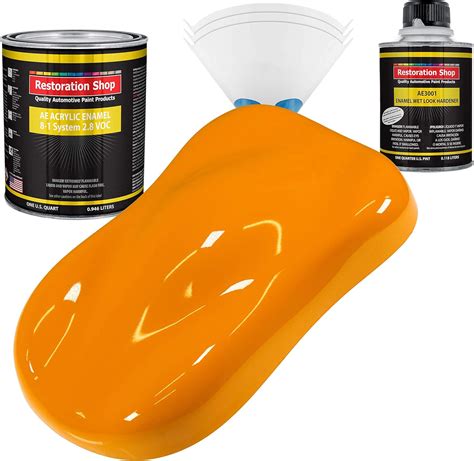 amazoncom restoration shop speed yellow acrylic enamel auto paint