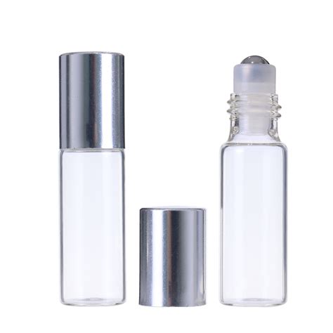 Empty Roller Clear Glass Perfume Essential Oil Deodorant Roll On Bottle