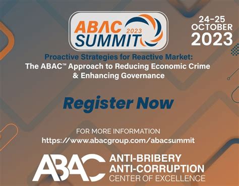 International Anti Bribery Anti Corruption Summit 2023 Abac Group™