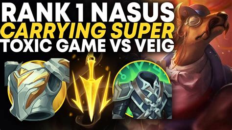 Rank 1 Nasus Carrying Vs Toxic Trashtalkers In High Elo Nasus Mid