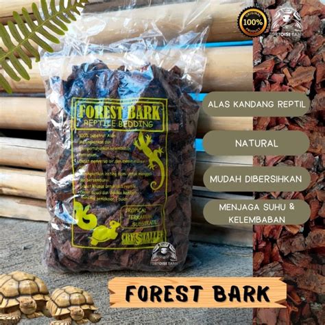 Jual Crystallee FOREST BARK Substrate Alas Kandang Reptile Kura Tegu