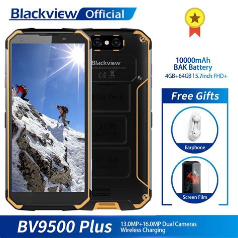 Blackview bv9500 plus octa core smartphone 10000mah ip68 impermeável 5