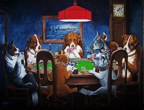 A Friend In Need - Dogs Playing Cards