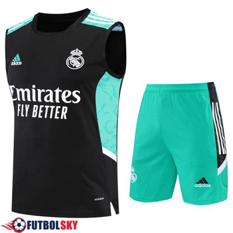 Comprar Camiseta Entrenamiento Sin Mangas Cortos Real Madrid Negro