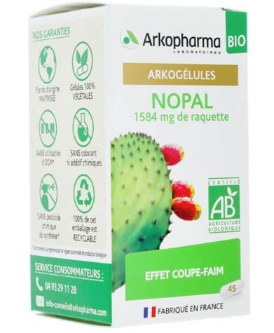 Arkopharma Arkog Lules Nopal Effet Coupe Faim Bio G Lules Prix