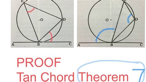 Circle Geometry Proof Of Tan Chord Theorem Mathdou Youtube