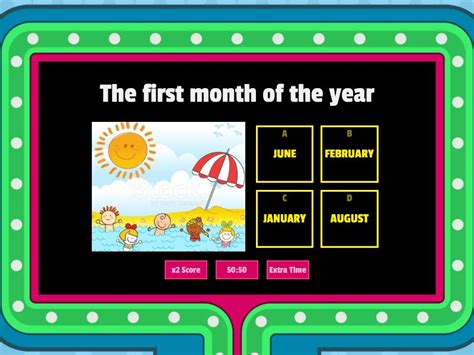 MONTHS AND ORDINAL NUMBERS Quiz Show Argentina Gameshow Quiz