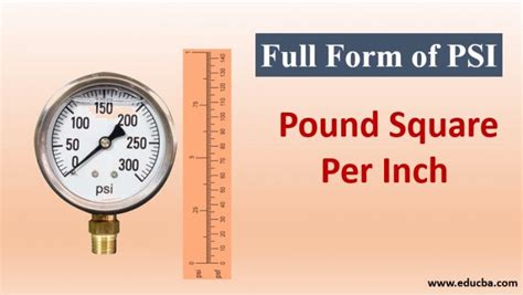 Full Form Of Psi How To Calculate Pounds Per Square Inch