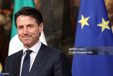 Italys Prime Minister Giuseppe Conte Attends The First Session Of The