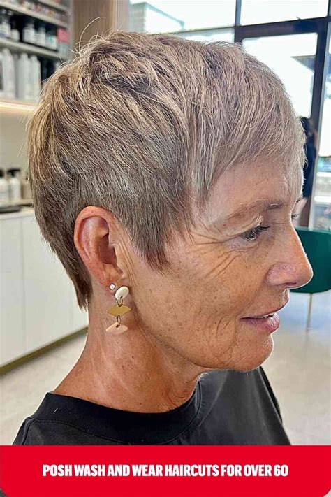 Short On Time Try These Wash And Wear Haircuts For Women Over 60