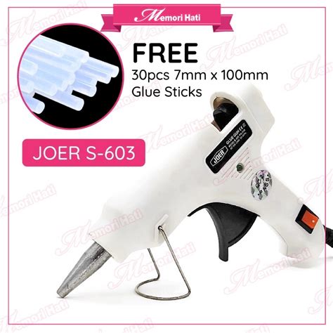 Joer Glue Gun S W Free Pcs Glue Sticks Mm X Mm Shopee