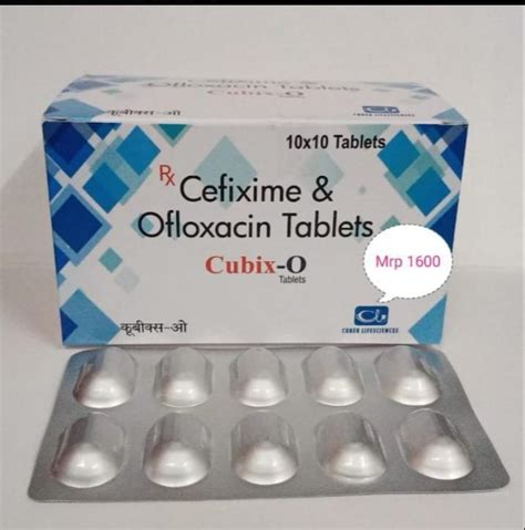 Cubix O Cefixime Ofloxacin Tab 200 Mg At Rs 1600box In Panchkula Id