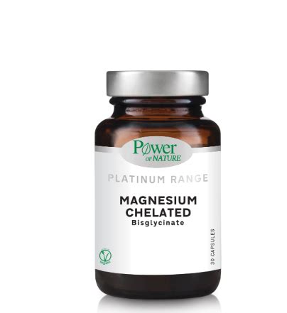 Power Of Nature Platinum Range Magnesium Chelated 30caps New Way